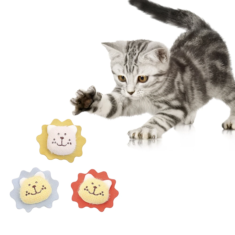 3 предмета в комплекте кошачья мята плюшевая игрушка Кот голова льва Кошка Жевать