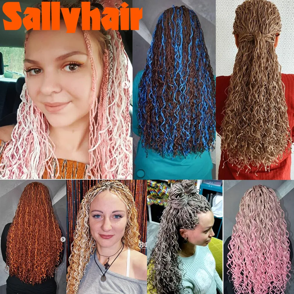 Sallyhair синтетические косички ZiZi 28 дюймов вязаные волосы серые фиолетовые розовые