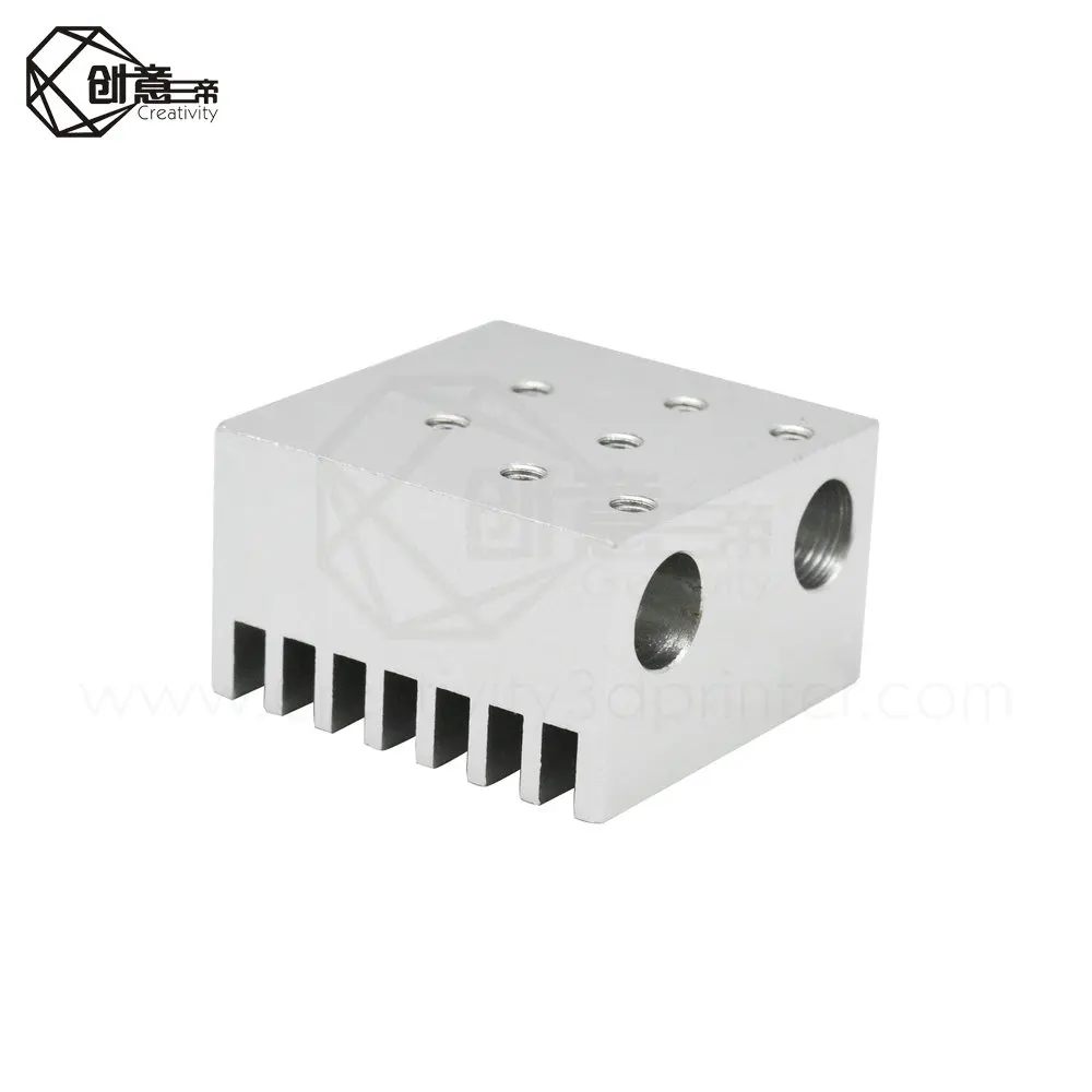 3D принтер V6 двойной экструдер радиатор с головкой горячим концом алюминиевый