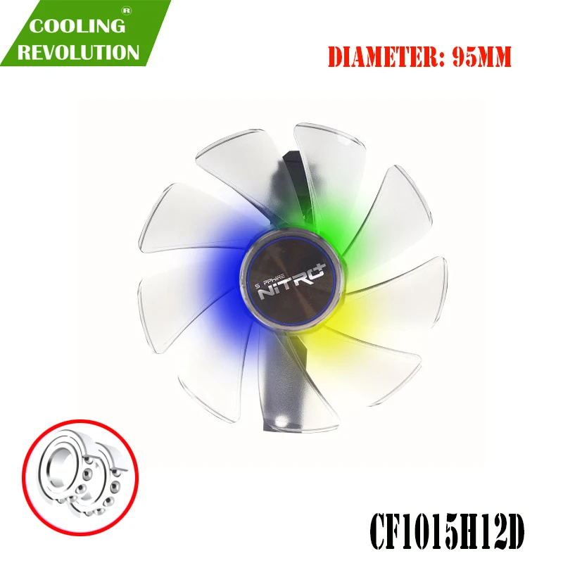 Охлаждающий вентилятор CF1015H12D FD10015M12D RX5700 ARGB для Sapphire RX 5500 XT 8 Гб NITRO + специальный выпуск охлаждающий вентилятор для видеокарты