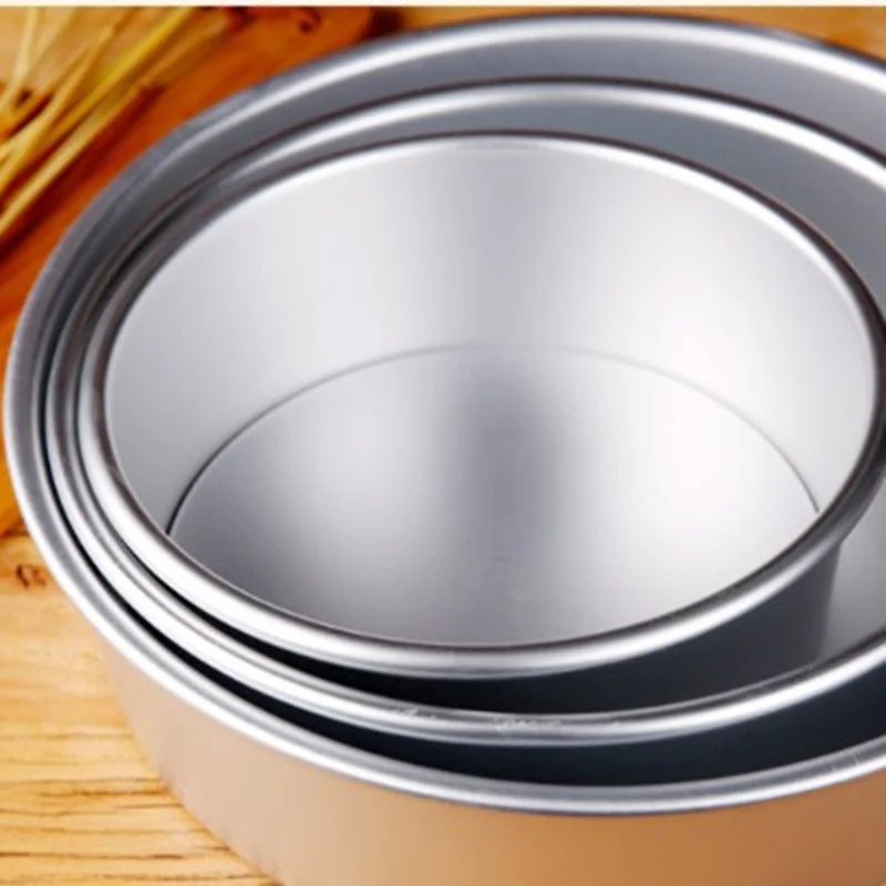 

Cake Mould patisserie cake Aluminum Alloy Round Pudding Cheesecake Mold Set with Removable Bottom Chiffon Cake Baking Pan