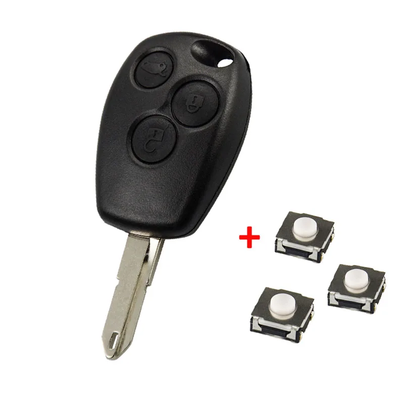 3A OkeyTech 2/3 Автомобильный ключ с кнопкой оболочки для Renault Duster Megane Clio Modus Espace Laguna Logan Sandero Fob чехол NE73 Blade - Цвет: 3A
