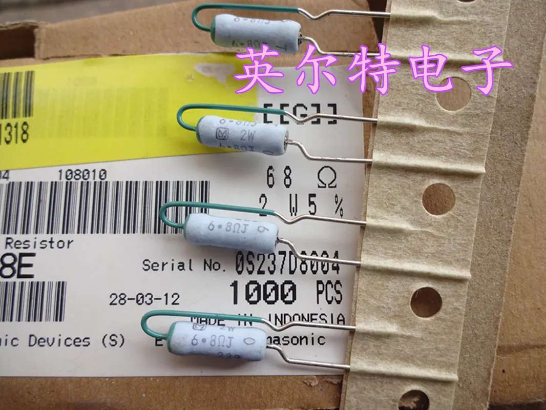 

Original new 100% vertical foot resistance 2W 6.8R 2W 6.8ohm 5% (Inductor)