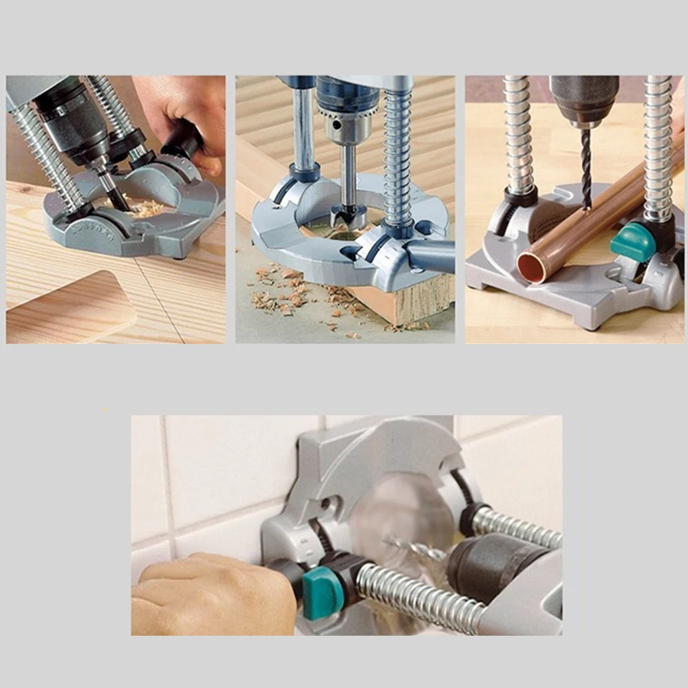 Adjustable Removable Angle Drill Jig Holder Guide Stand Positioning Bracket Rack Steel Aluminum Shelf DIY Tool | Инструменты