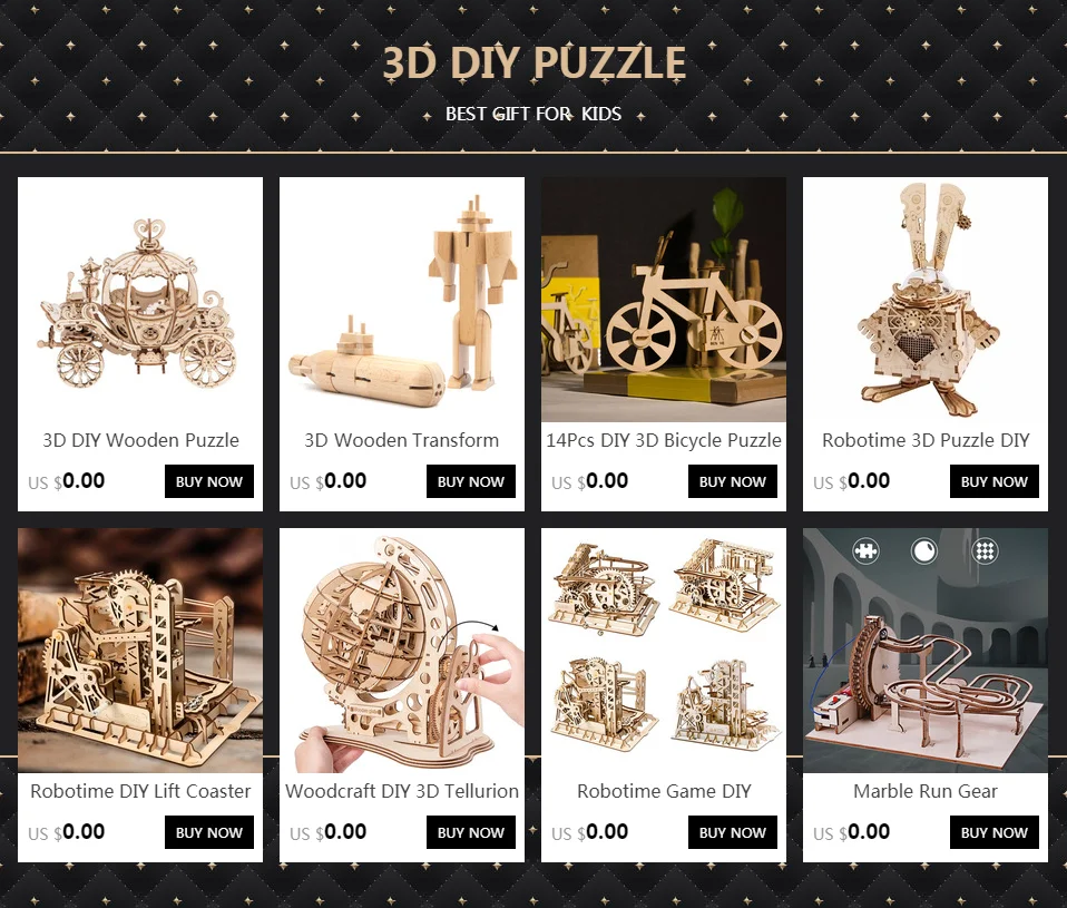 Robotime 3D головоломка DIY Собранный креативный подарок Деревянный фестиваль Memento для детей музыкальная шкатулка Вселенная AM403