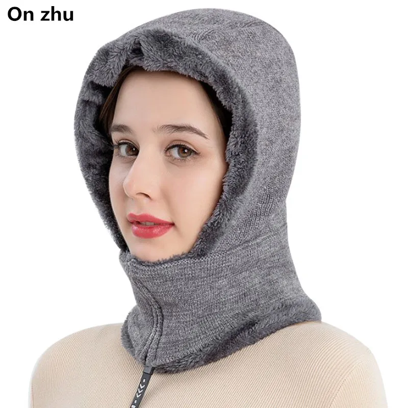 

On zhu Skullies Beanies women Winter Hats For girl Scarf Knitted Hat Cap Winter Beanie Hat Beany Male Homme Gorro Bonnet Caps