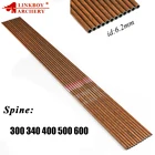 Стрелы из углеродного сплава Linkboy 6 шт., древесная стрела Sp 300 340 400 450 500 600, традиционный блочный лук, лук для охоты