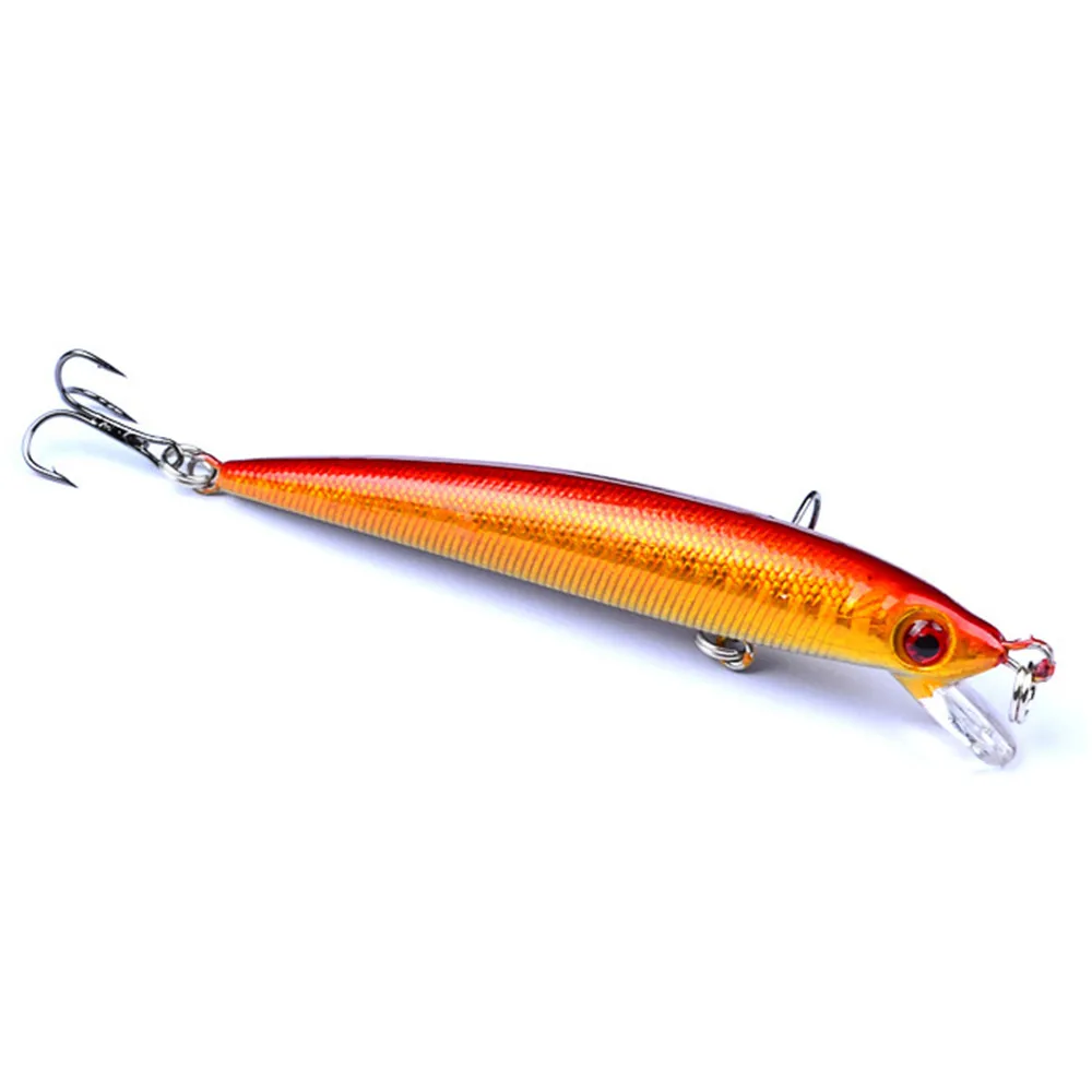 GLEEGLING 5Pcs Minnow Fishing Lure 90mm 6g 3D Eyes Crankbait Wobblers Artificial Plastic Swiming Dive 0.6-1.2m Tackle | Спорт и