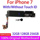 Оригинальная материнская плата для Iphone 7, разблокированная материнская плата для Iphone 7, чистая логическая плата с системой IOS, полные чипы Мб сбез Touch ID