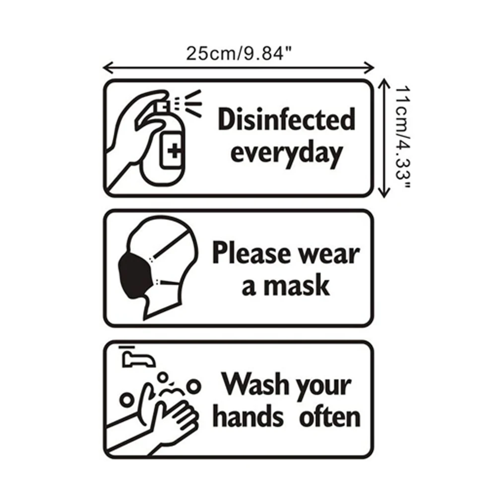 

Self Adhesive Remind Sign for Glass door