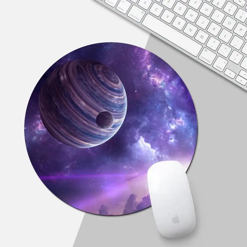 

Starry sky Gaming Player desk laptop Rubber Mouse Mat Desk Table Protect Game Office Work Round Mouse Mat pad XL Non-slip