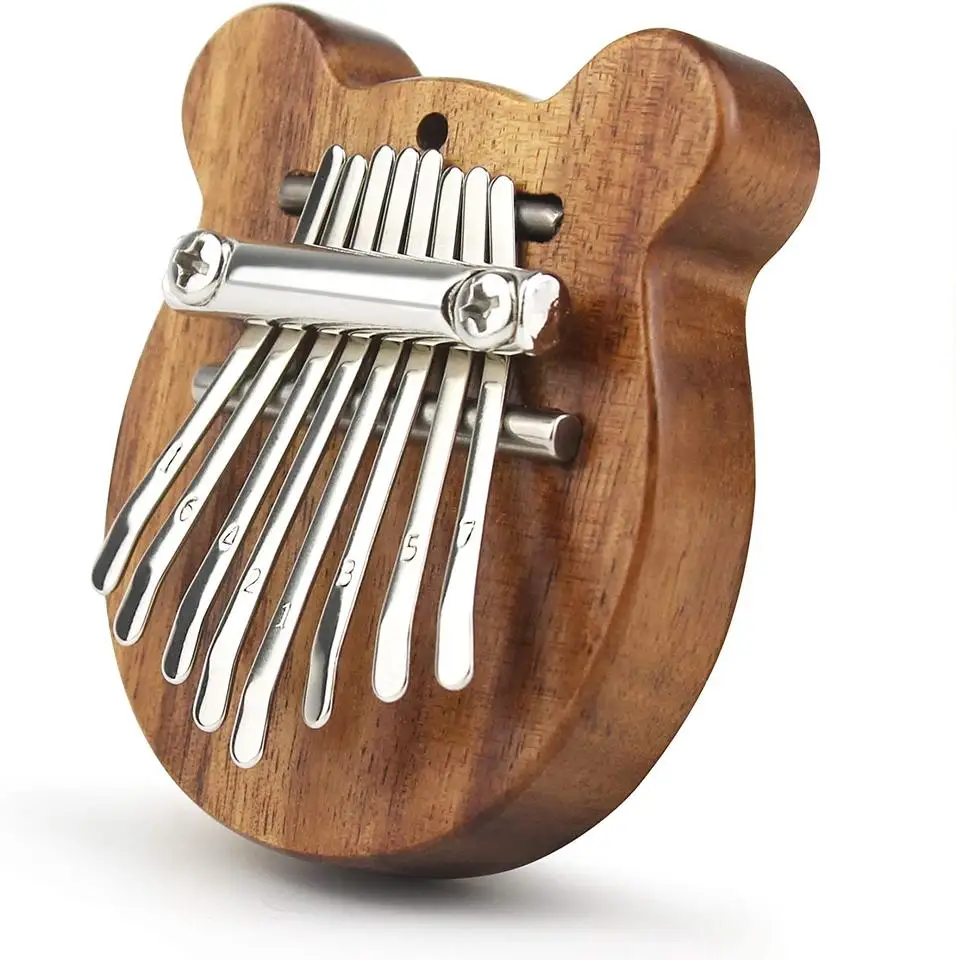 

Wooden Crystal Hand Music Box Christmas Gift Mini Thumb Piano Xmas Gift for Family Birthday Gift New Year's Gift