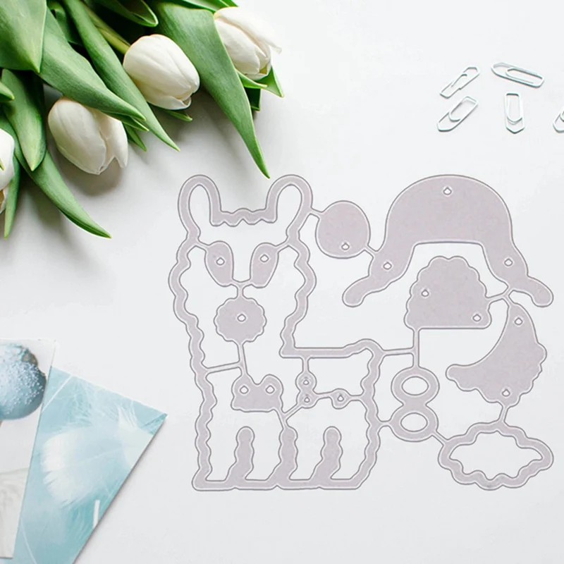 Креативный пазл-альпака металлические Вырубные штампы для сделай сам