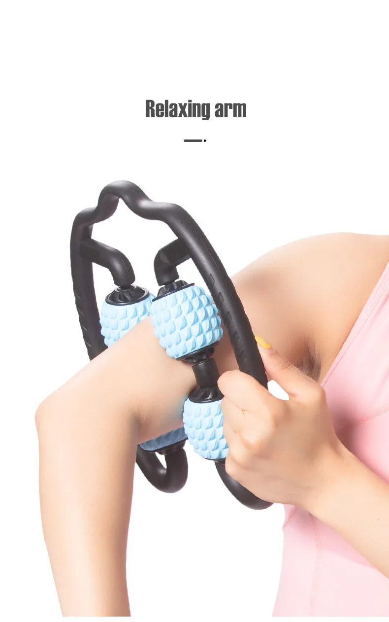 Yoga Massage balls Dual Side Neck Leg Arm Muscle Relaxer Massage Roller Gym Massage Stick Sports Pilates Yoga Fitness Equipment