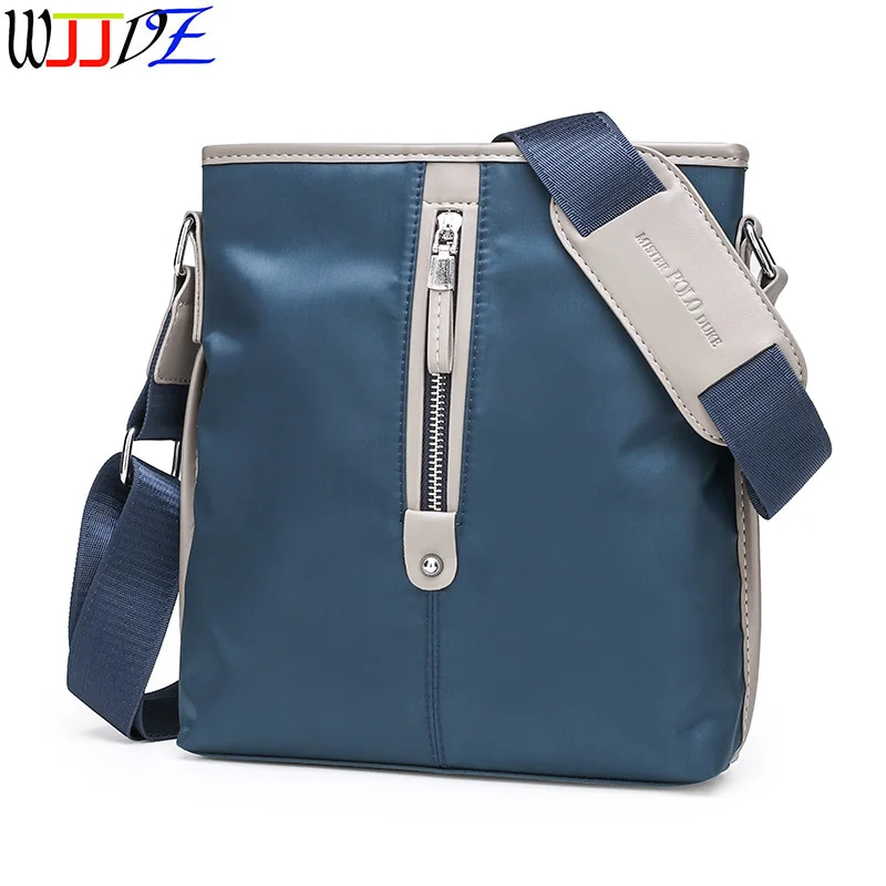 

Нейлоновая сумка через плечо, водонепроницаемая, черная, на молнии