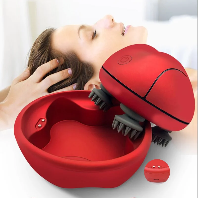 

Scalp Massager Electric Head Massage antistress saude relax Body Deep Tissue Kneading Vibrating Waterproof Promote Hair Growth