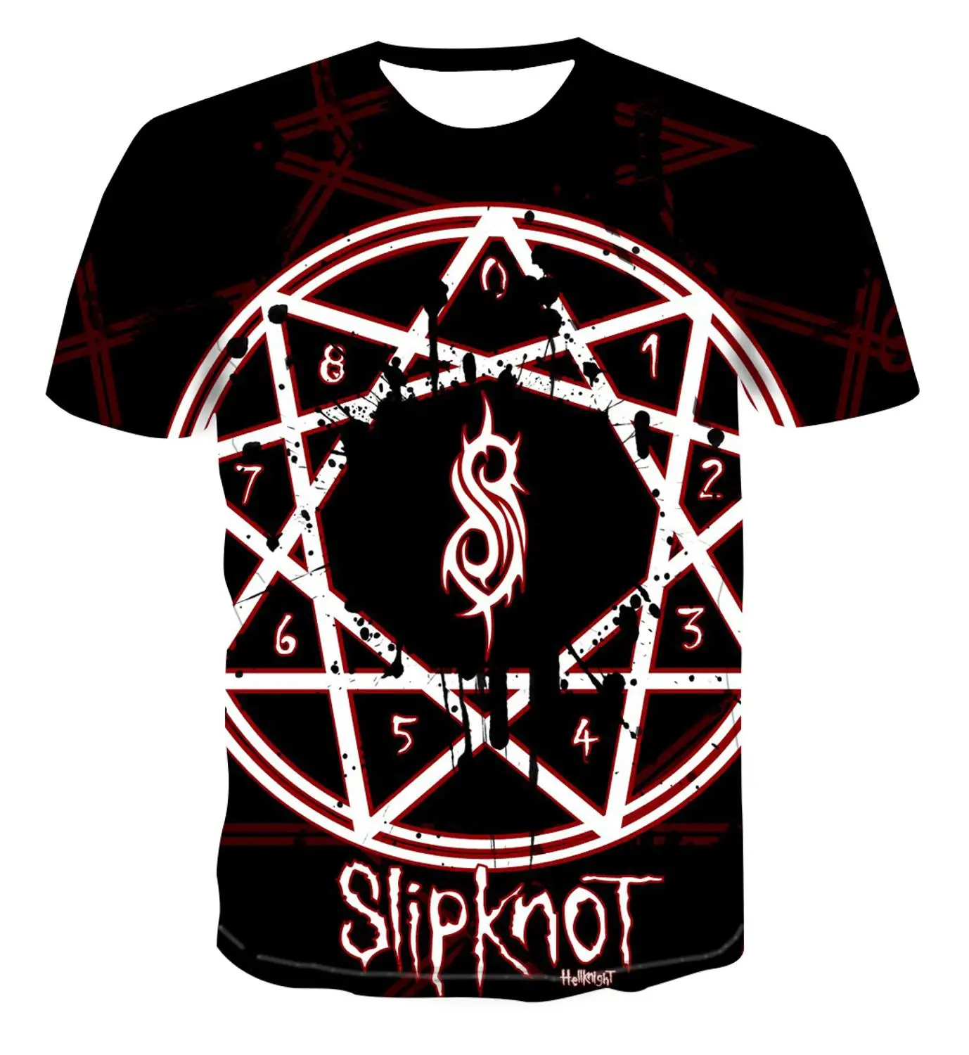

2021 New 3D Printing Trend Fashion Slipknot Band Character T-Shirt Creative Design Color Cool Street Style Classic Pop s-6xl