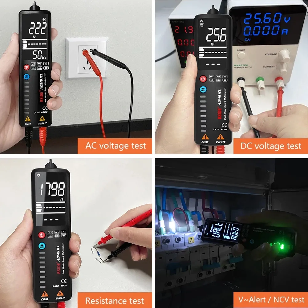

ADMS1/CL Digital Multimeter Voltage Resistance Meter Tester Multi-function