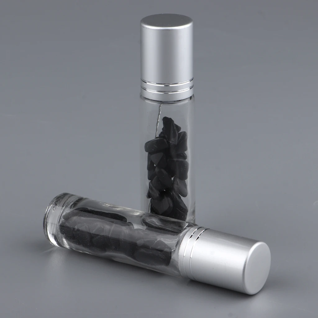 

2x Refillable Roller Bottles Glass Bottles Perfect for Home Or