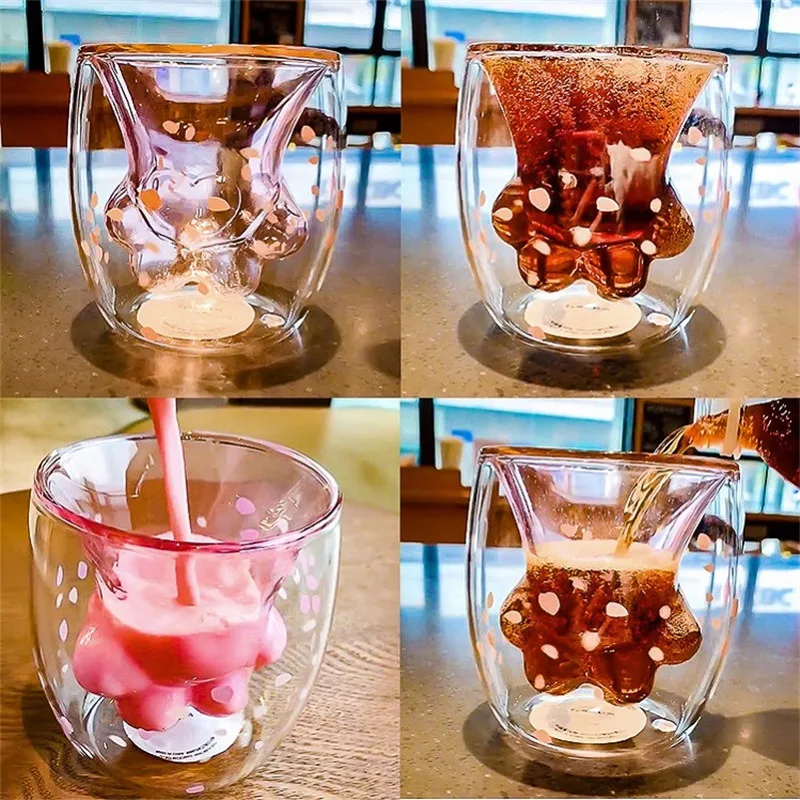 Кошачий коготь чистая красная кофейная кружка молочная Кружка Пивная креативный