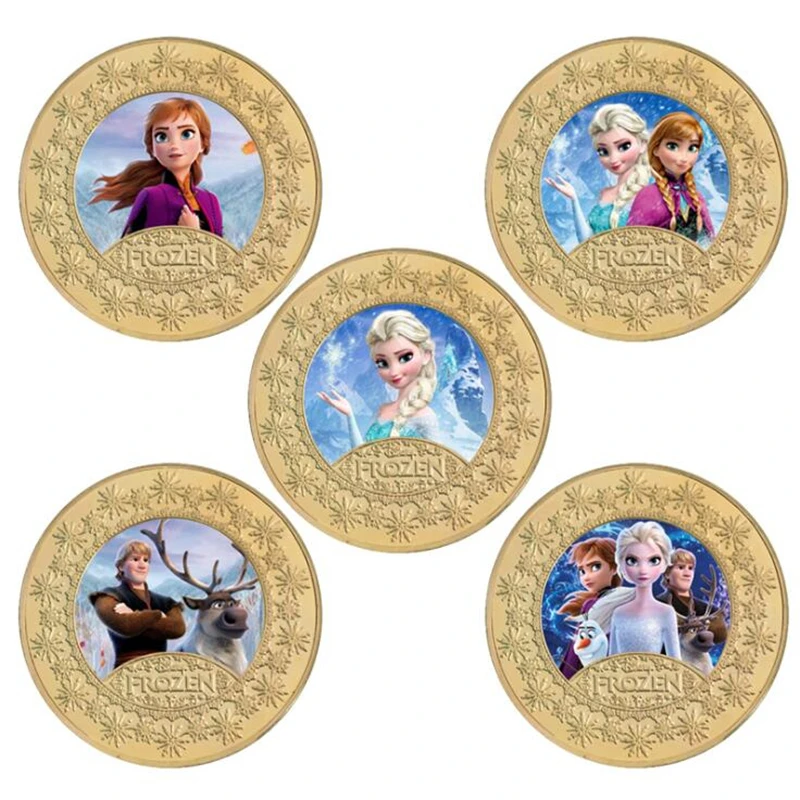 Памятные монеты Hasbro Disney позолоченная Коллекционная монета в виде замороженной