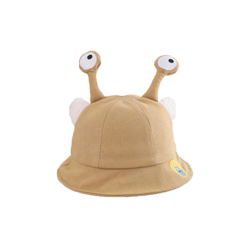 

2021 Autumn Cartoon Tentacles Eyes Children Fisherman Hat Bucket Hat Panama Outdoor Beach Girls Sun Hat 1-3 Years Old Kids Gift