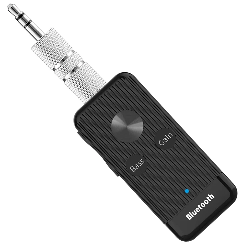 

Приемник Bluetooth 5,0, режим шумоподавления и бас, автомобильный Bluetooth-приемник, встроенный микрофон, громкая связь
