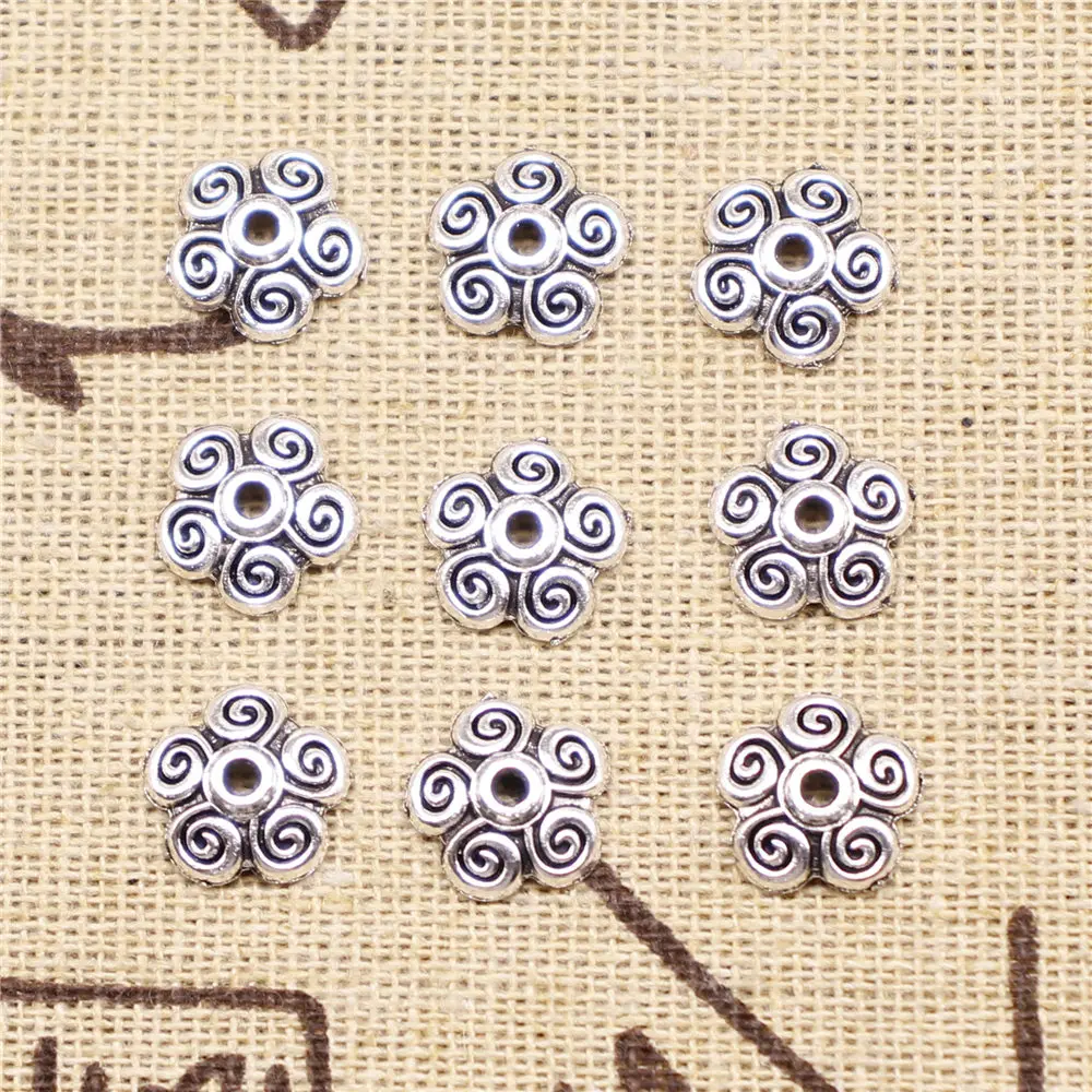 

Components For Jewelry Making Antique Silver Color Receptacle 10x10mm 20pcs