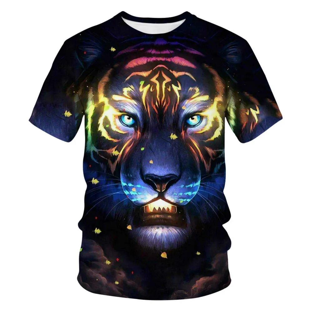 

Men's summer t-shirt Leisure Fashion Short Sleeve Round Neck t-shirt dragon pattern cool t-shirt funny street 3d men's wear