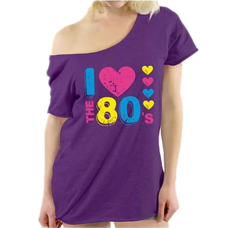 S 2XL большие размеры женские топы с открытыми плечами диско 80 s костюмы