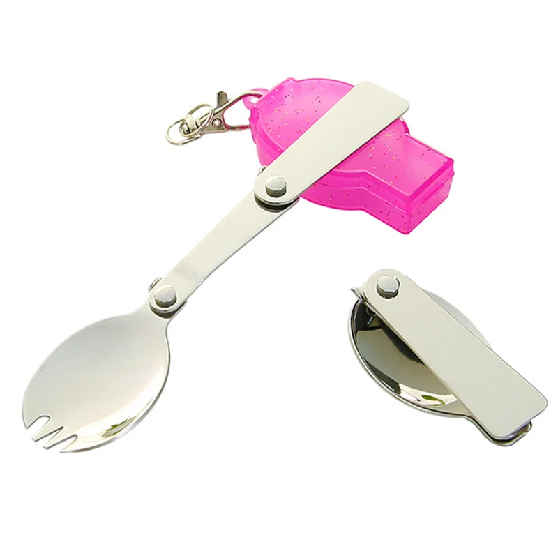 Уличная посуда Складная Ложка Вилка Spork для кемпинга туризма пикника на открытом