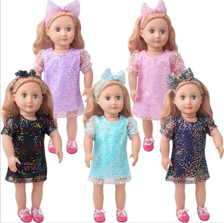 

Платье Shine + брендовая одежда для девочек 18 дюймов, кукла Александра