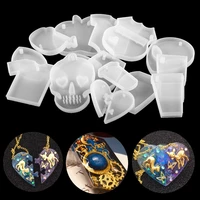 1pcs resin pendant silicone molds heart clothes drink car game pendant casting silicone mould diy crafts jewelry making tools