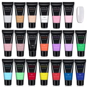 Набор гелей для наращивания ногтей, 20 цветов, 30 г