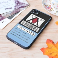 hxh hunterxhunter license print soft silicone matt case for apple iphone case