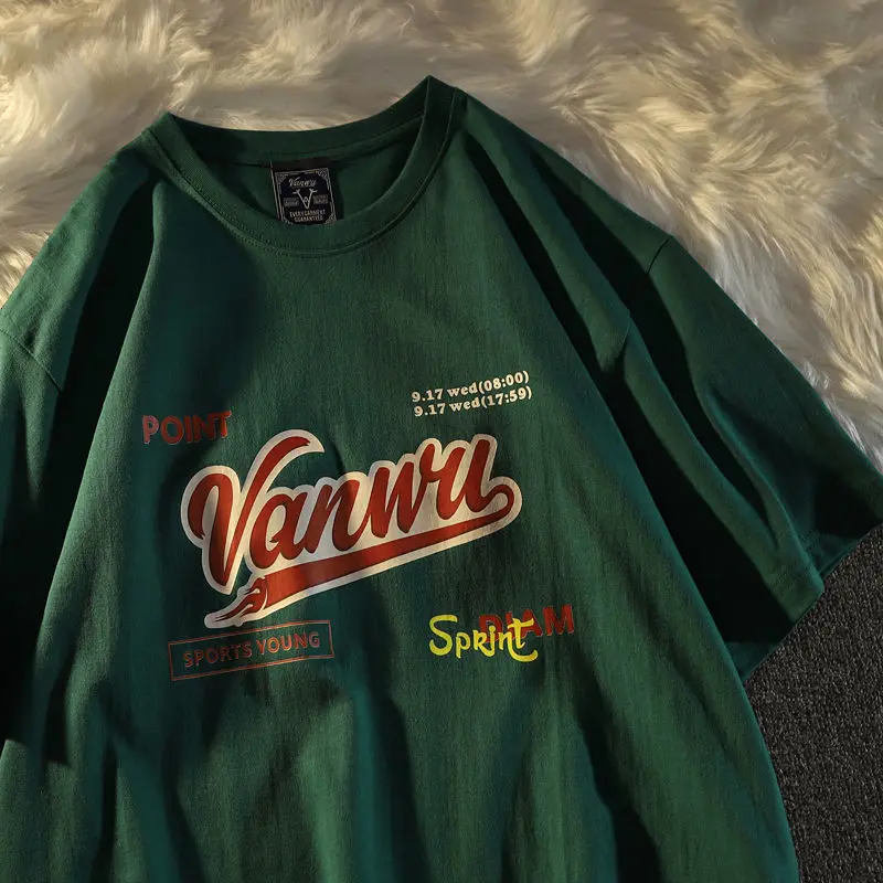 

Cotton Letter Print Tshirt Streetwear Summer Oversized T Shirt Women Harajuku Short Sleeves Tops Tee Hip Hop Tie Dyed Tshirt