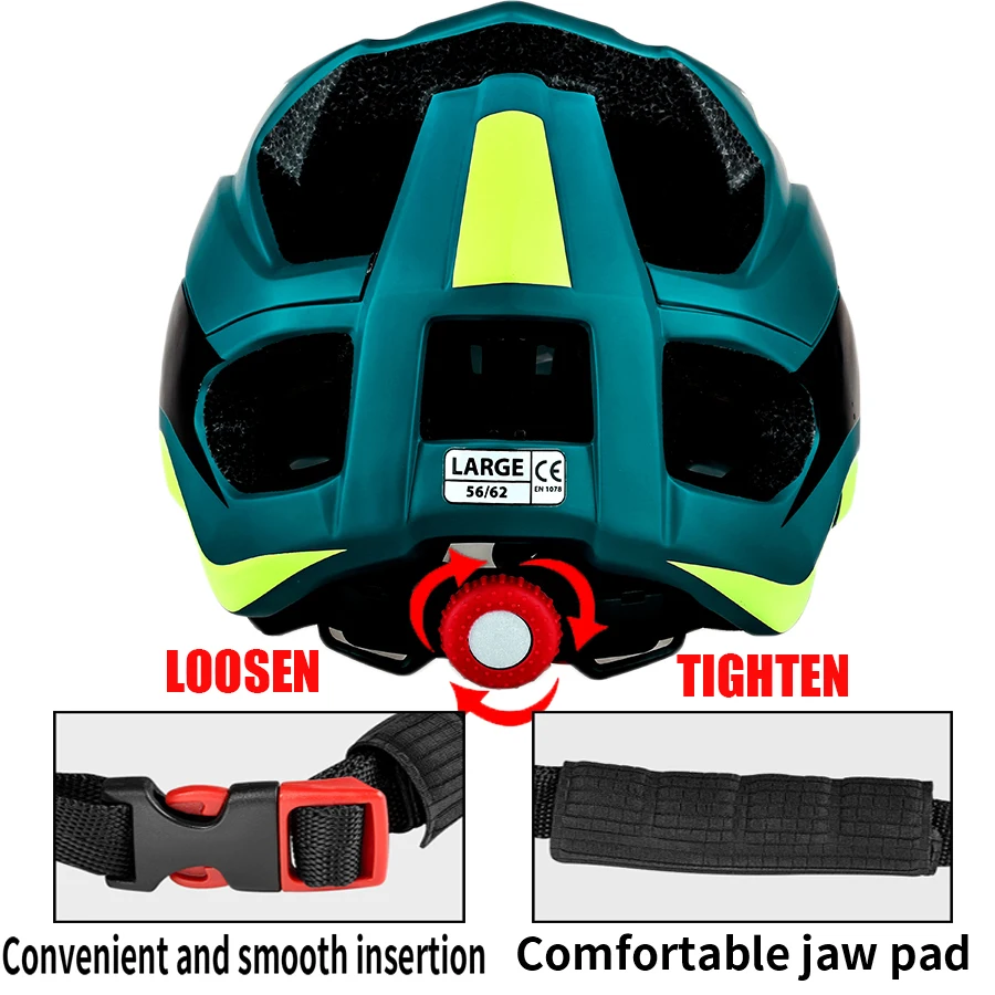 Горный велосипедный шлем BATFOX для мужчин Сверхлегкий с очень большими полями