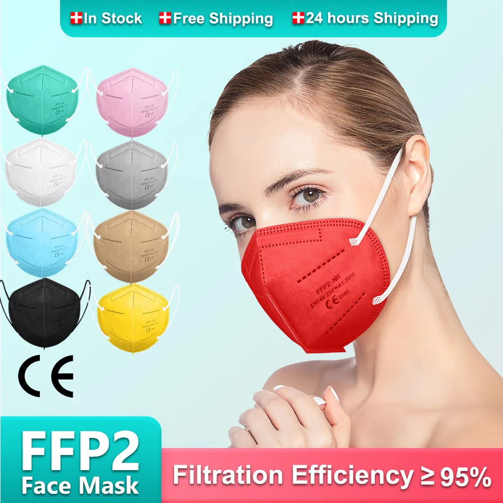 

Mascarilla FPP2 Homologada 5 Layers Adult KN95 Mascarillas FP2 FFP3 9 Colors Certified FFP2 Masks Protective CE FFP2Mask