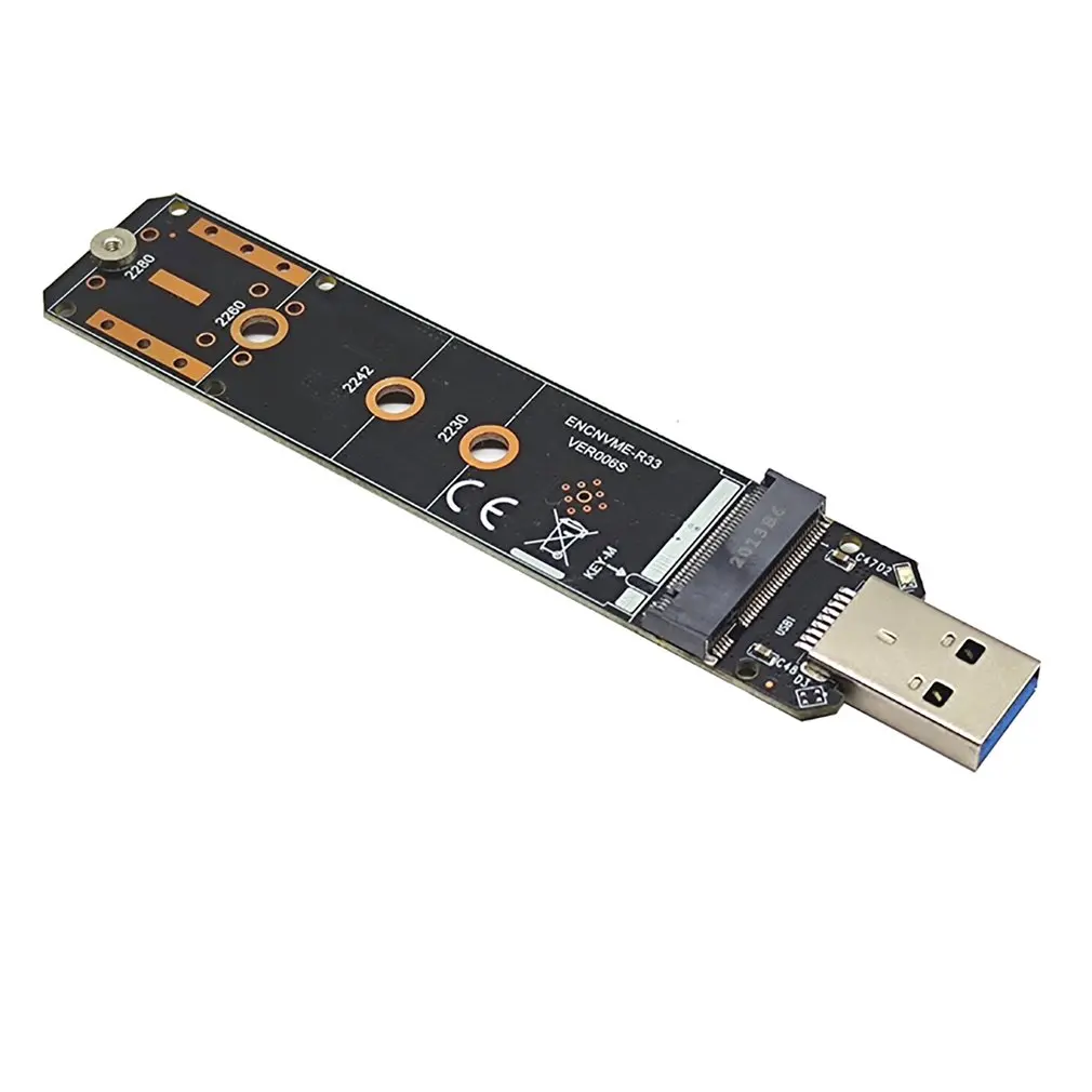 

Адаптер M.2 для USB 3,0, двойной протокол раннего M.2 NVME PCIE NGFF SATA M2 SSD для 2230 2242 2260 2280 M.2 SSD RTL9210B