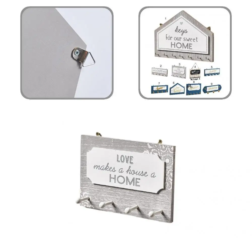 

Useful Key Organizer Long Lifespan 9 Styles House Rectangle Shape Storage Rack Key Stand Key Storage Rack