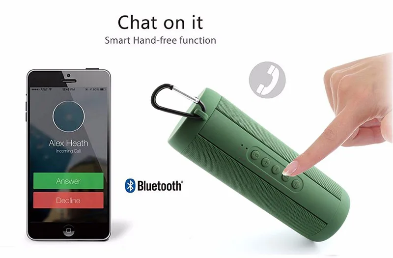 T2 беспроводной Bluetooth динамик водонепроницаемый портативный открытый мини Колонка коробка динамик Поддержка TF карты стерео HiFi динамик s