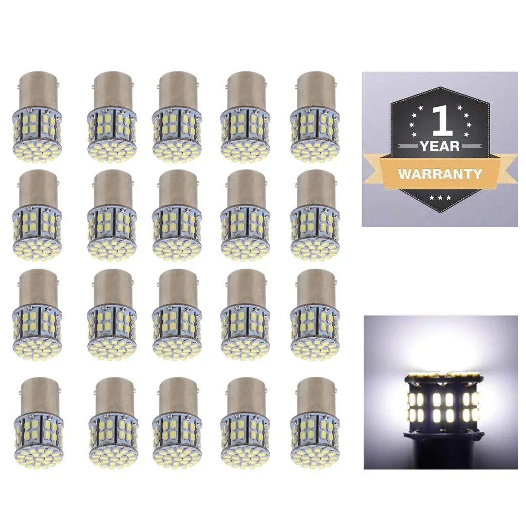 

lot 20 Pieces1156 Super Bright 50 SMD LED Car Turn Signal Light Bulb Rear Brake Reverse Turn Signal Lamp