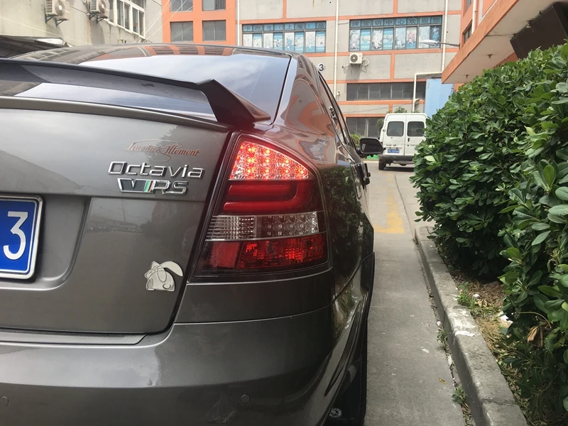 Автомобильный Стайлинг для Skoda Octavia Задние фонари 2005- Octavia задний фонарь светодиодный задние фары DRL тормоз Обратный Авто аксессуары
