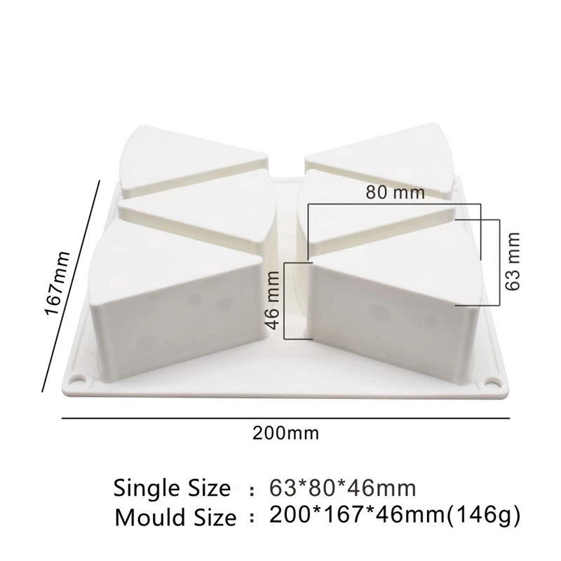 

3D Cake Moulds Cheese Shape Silicone Mold Chocolate Fondant Dessert Pastry Baking Mould Cake Decorating Pastry Tools Bakeware