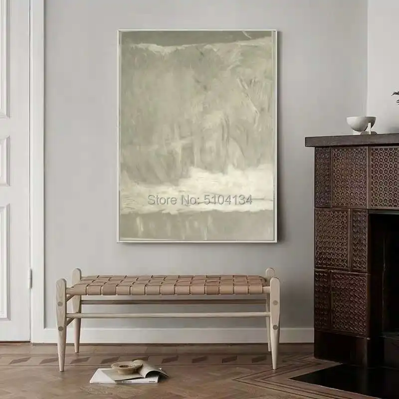 

Hand painted Grey and White Color Abstract Oil Paintings Modern Oil Painting on Canvas Wall Art for Living Room home Decoration