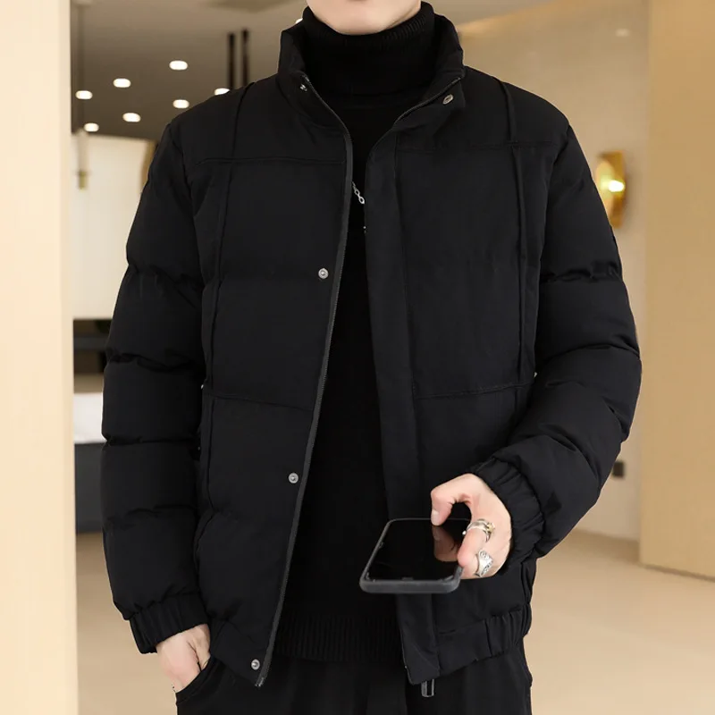 

Winter New Men Cotton-padded Jacket Thick Warm Cotton-padded Jacket Korean Casual Fashion Padded Jacket Men's Jacket