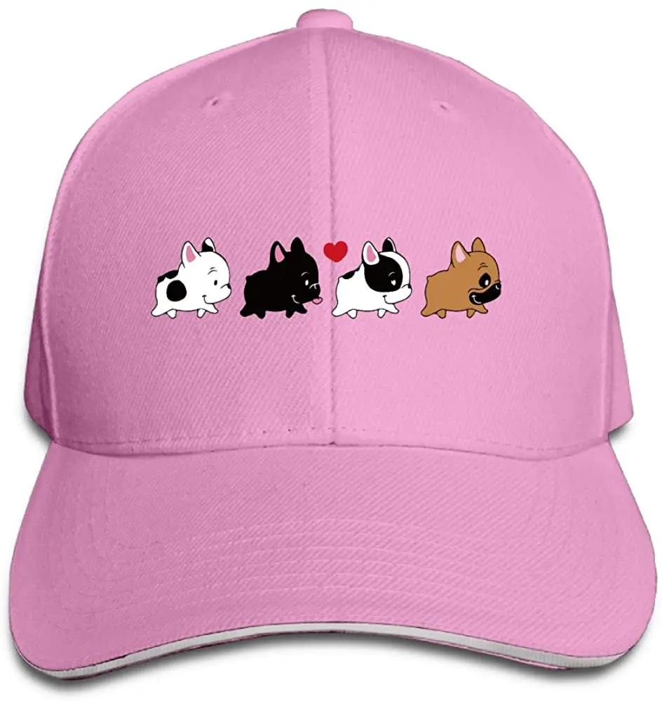 

ONE A DAY French Bulldog Family Puppy Sandwich Cap Snapback Cap Red