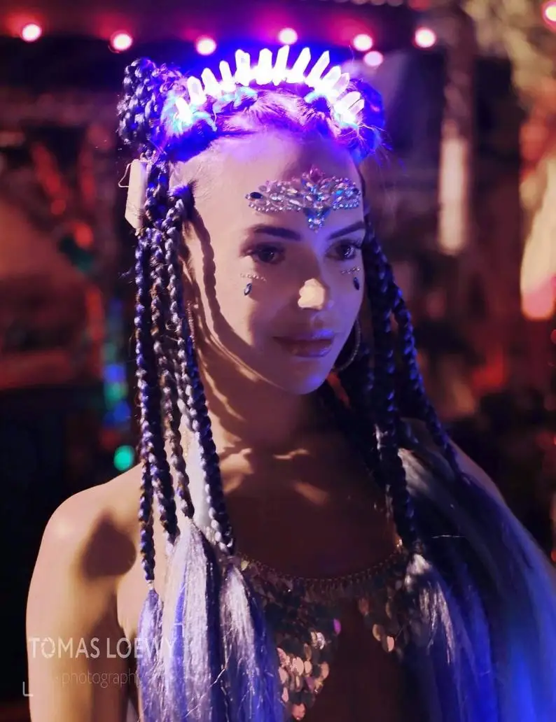 Водная аура Хрустальная корона светильник ящаяся тиара Русалка Кварцевая