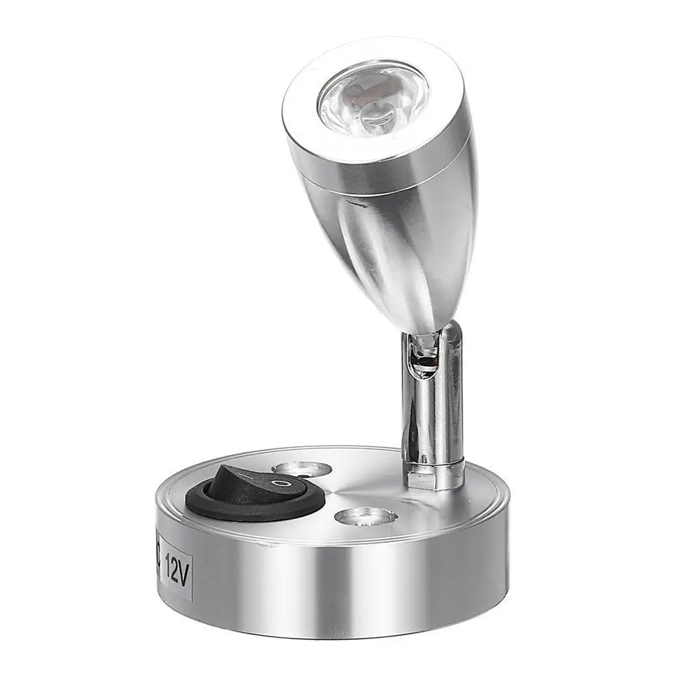 

12 В постоянного тока, 3 Вт, 6000K светодиодный Светодиодная лампа холодного белого света для прикроватного освещения RV, прицепа для лодки, приц...