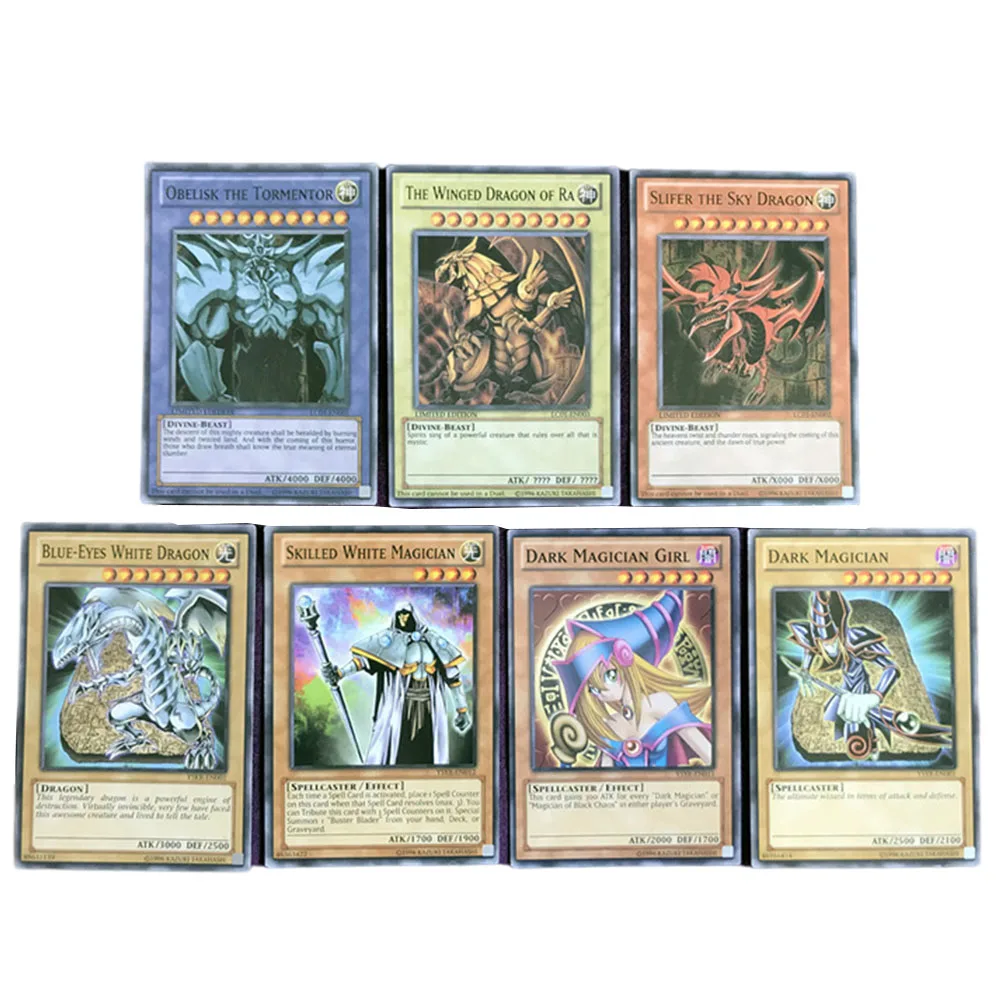 

66 шт., английские карты Yugioh для игры, модель карточки Yu Gi OhTrading, Боевая карта, коллекция темных волшебников, детская Рождественская игрушка